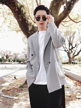 ひでぼうさん（メンズ・173cm）の春コーディネート