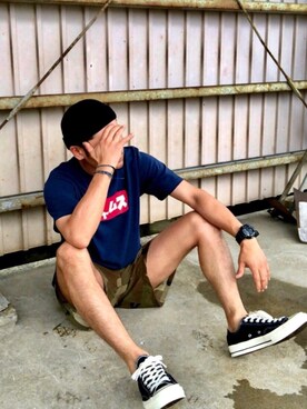 ひでぼうさん（メンズ・173cm）の夏コーディネート