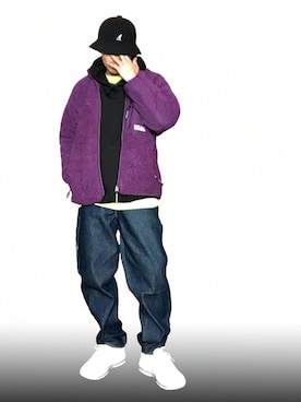 「KANGOL（カンゴール）のアイテム」を使った、ひでぼうさん（メンズ・173cm）の秋コーディネート