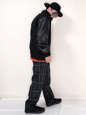 「BEAMS（ビームス）のアイテム（スタジャン）」を使った、ひでぼうさん（メンズ・173cm）の冬コーディネート