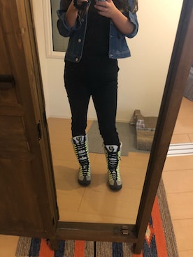 「AIR MAX」｜「アイテム（デニムジャケット）」を使った、sakichan.さん（レディース・160cm）の春コーディネート