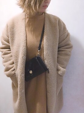 HALCA⑅◡̈*さん（レディース・153cm）の冬コーディネート