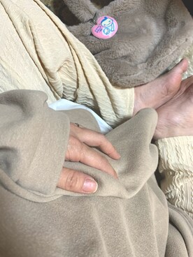 「reca（レカ）のゆったりラフな着心地◆超ビッグシルエットカットソー（Tシャツ/カットソー）」を使った、HALCA⑅◡̈*さん（レディース・153cm）の冬コーディネート