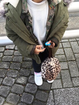 「ZARA KIDS」｜「アイテム（モッズコート）」を使った、m.y.kさん（キッズ・100cm）の冬コーディネート