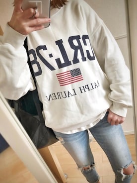 「CHAPS（チャップス）のアイテム」を使った、myuchsk918さん（レディース・158cm）の冬コーディネート