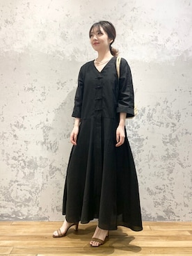 「NE QUITTEZ PAS!（ヌキテパ）のアイテム（バッグ）」を使った、oshibaさん（レディース・157cm）の夏コーディネート