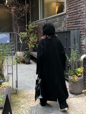 「チャックテイラー」｜「アイテム（チェスターコート）」を使った、33.さん（レディース・155cm）の冬コーディネート