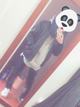 「エムエーワン」｜「アイテム（ブルゾン）」を使った、あうさん（メンズ・168cm）の冬コーディネート