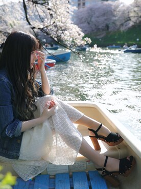 「Supreme.La.La.（シュープリームララ）のアイテム（ワンピース/ドレス）」を使った、bomiさん（レディース・160cm）の春コーディネート