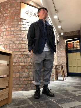 ブルゾンを使った「45rpm」のメンズ人気ファッションコーディネート - WEAR