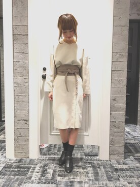 「HARE（ハレ）のアイテム（ソックス/靴下）」を使った、momoさん（レディース・165cm）の春コーディネート