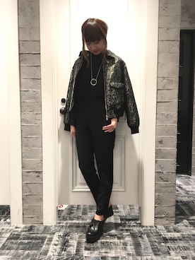 「タッセル」｜「アイテム（ジャケット/アウター）」を使った、momoさん（レディース・165cm）の秋コーディネート
