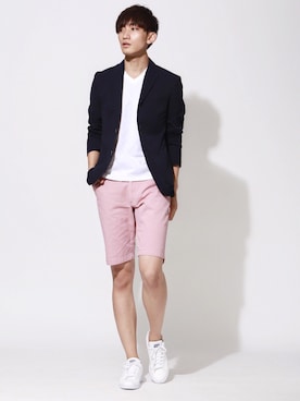 「J.FERRY（ジェイフェリー）のアイテム（ジャケット/アウター）」を使った、まつおさん（メンズ・181cm）の夏コーディネート