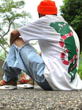 「Levis」｜「アイテム（ニットキャップ/ビーニー）」を使った、こうきさん（メンズ・165cm）の夏コーディネート