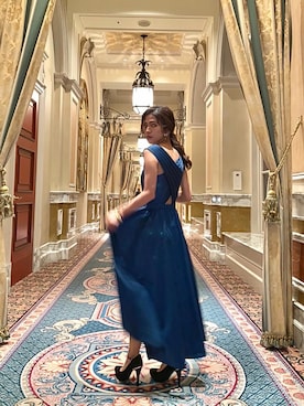 「Ameri（アメリ）のアイテム（ワンピース）」を使った、Marikaさん（レディース・154cm）の春コーディネート