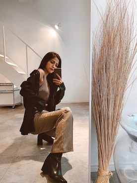 「ACYM（アシーム）のアイテム」を使った、Marikaさん（レディース・154cm）の秋コーディネート