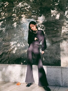 「ACYM（アシーム）のアイテム」を使った、Marikaさん（レディース・154cm）の秋コーディネート