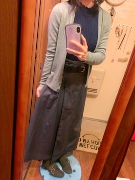 「ORiental TRaffic（オリエンタルトラフィック）のアイテム（ローファー）」を使った、を湯ちゃん(•ө•)♡さん（レディース・158cm）の冬コーディネート