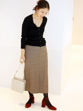 「ストラップシューズ」｜Le Talon press hanaさん（レディース・158cm）の秋コーディネート