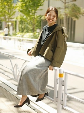 「LE TALON（ルタロン）のアイテム」を使った、Le Talon press hanaさん（レディース・158cm）の秋コーディネート