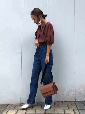 「STUDIOUS（ステュディオス）のアイテム（アクセサリー）」を使った、MARIKOさん（レディース・163cm）の夏コーディネート