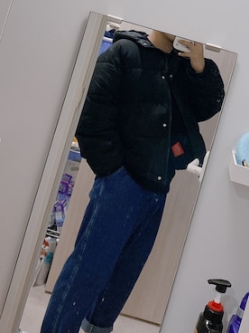 「Manhattan Portage（マンハッタンポーテージ）のAlleycat Waist Bag Large（ボディバッグ/ウエストポーチ）」を使った、r.rkさん（メンズ・162cm・10代）の冬コーディネート