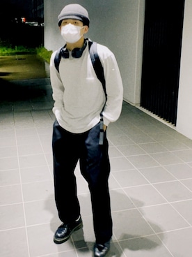 「Dickies（ディッキーズ）のアイテム（バックパック/リュック）」を使った、r.rkさん（メンズ・163cm）の春コーディネート