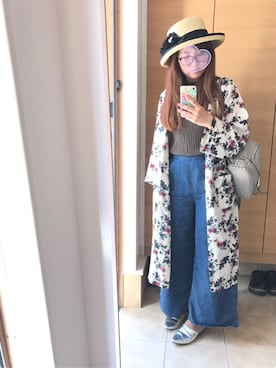 「CREA（クレア）のアイテム」を使った、ha-miyaさん（レディース・157cm）の春コーディネート