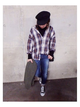 manachin◡̈*さん(レディース・156cm)の冬コーディネート