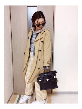 manachin◡̈*さん（レディース・156cm）の冬コーディネート