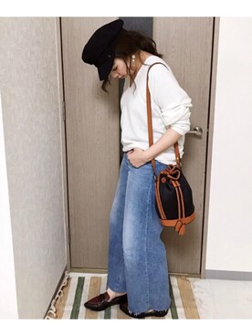 manachin◡̈*さん（レディース・156cm）の春コーディネート