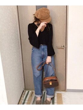 「CELINE」｜「アイテム（その他）」を使った、manachin◡̈*さん（レディース・156cm）の春コーディネート
