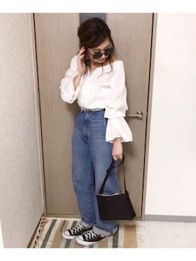 「CELINE」｜「アイテム（その他）」を使った、manachin◡̈*さん（レディース・156cm）の春コーディネート