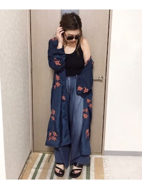 manachin◡̈*さん（レディース・156cm）の夏コーディネート