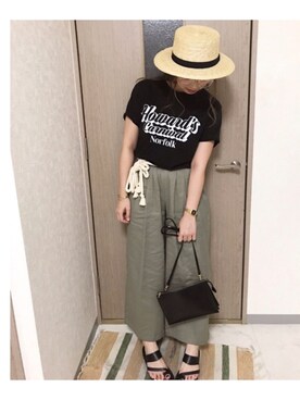 manachin◡̈*さん（レディース・156cm）の夏コーディネート