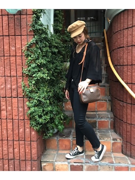 「セリーヌ」｜「アイテム（その他）」を使った、manachin◡̈*さん（レディース・156cm）の夏コーディネート