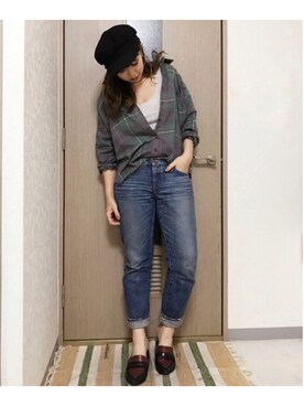 manachin◡̈*さん（レディース・156cm）の秋コーディネート