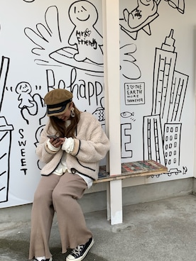「TODAYFUL」｜「アイテム（ブルゾン）」を使った、manachin◡̈*さん（レディース・156cm）の冬コーディネート