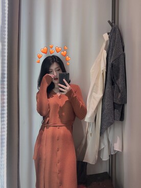 「试衣间」｜yangzi1994001さん（レディース・156cm）の秋コーディネート