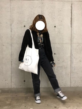 「アイテム（テーラードジャケット）」を使った、ぱつこさん（レディース・153cm）の秋コーディネート