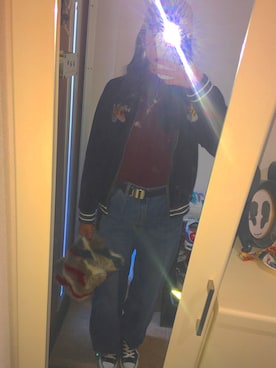 「ファークラッチ」｜「アイテム（ブルゾン）」を使った、ハルカさん（レディース・168cm）の冬コーディネート