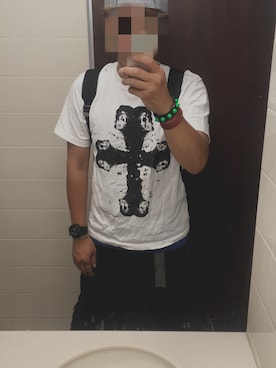 「666（シックスシックスシックス）のアイテム（アクセサリー）」を使った、ひろひろ1106さん（メンズ・175cm）の夏コーディネート