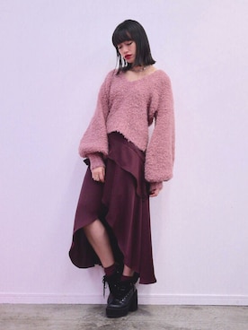「C/MEO COLLECTIVE（カメオコレクティブ）のアイテム」を使った、MARIE_UMEHARAさん（レディース・165cm）の秋コーディネート