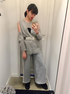 「aliceMcCALL（アリスマッコール）のアイテム」を使った、MARIE_UMEHARAさん（レディース・165cm）の秋コーディネート