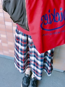 「Honeys（ハニーズ）のアイテム（MA-1）」を使った、Asuka さん（レディース・156cm）の冬コーディネート