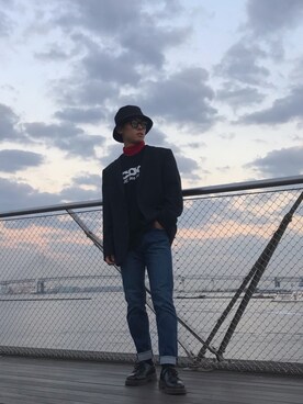 「韓国」｜「アイテム（その他アウター）」を使った、 NAOKIさん（メンズ・165cm）の秋コーディネート