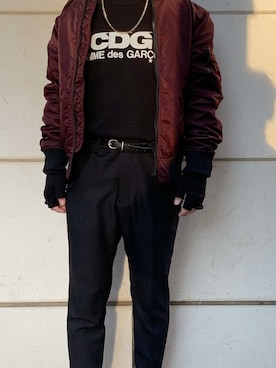 「Y-3（ワイスリー）のアイテム（手袋）」を使った、 NAOKIさん（メンズ・165cm）の冬コーディネート