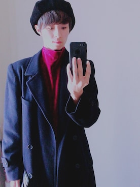 「FREAK'S STORE（フリークスストア）のアイテム（ハンチング/ベレー帽）」を使った、Rikuさん（メンズ・174cm）の秋コーディネート