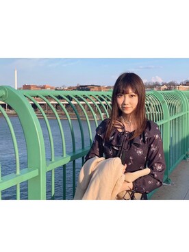 「Supreme.La.La.（シュープリームララ）のアイテム（その他アウター）」を使った、charさん（レディース・162cm）の春コーディネート