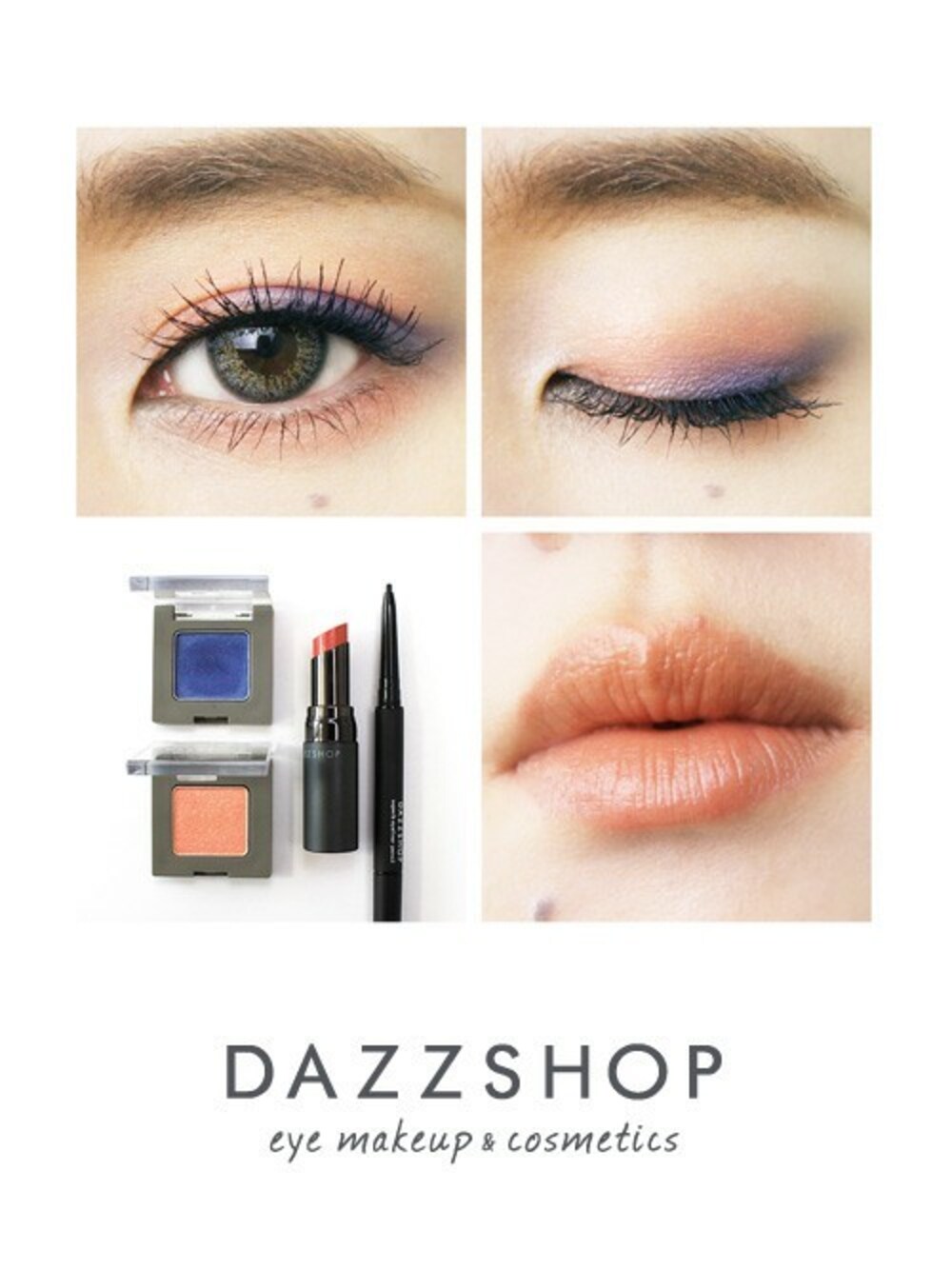「レイヤード、ブルー、オレンジ、カラーメイク、夏色」｜「DAZZSHOPのLONG-WEAR EYESHADOW BASE（ファンデーション、その他）」を使った、TOMOMI NAKAMURAさん（レディース・157cm）の春コーディネートの1枚目の写真